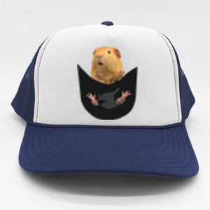 Guinea Pig Owner Cute Pocket Guinea Pig Trucker Hat