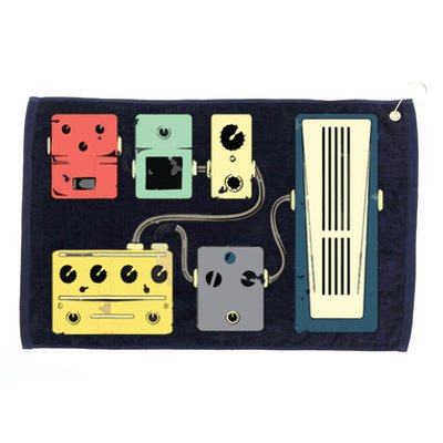 Guitar Player Pedal Board Guitarist Gifts Playing Guitars Grommeted Golf Towel