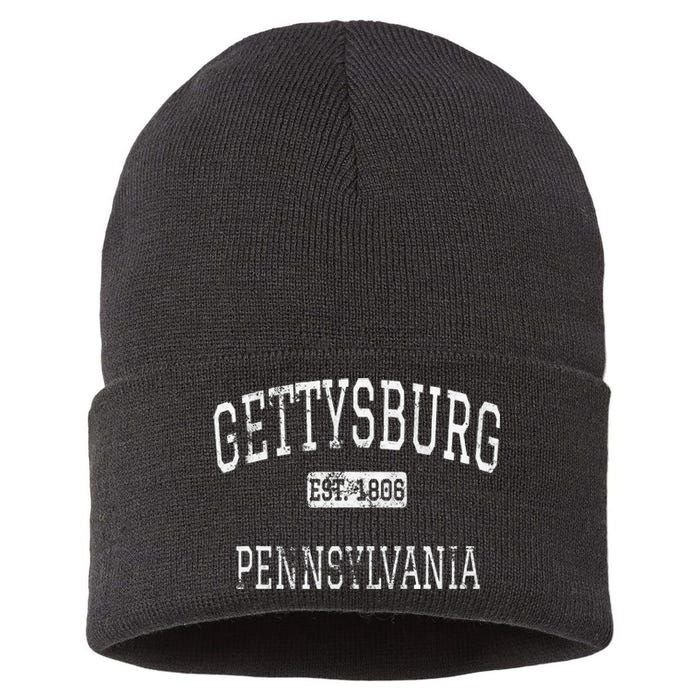 Gettysburg Pennsylvania Pa Vintage Sustainable Knit Beanie