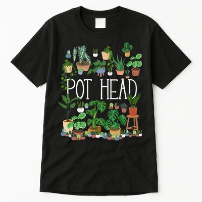 Gardening Potted Plant Lover Pot Head Gardener Garden Tall T-Shirt