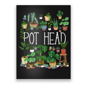 Gardening Potted Plant Lover Pot Head Gardener Garden Poster