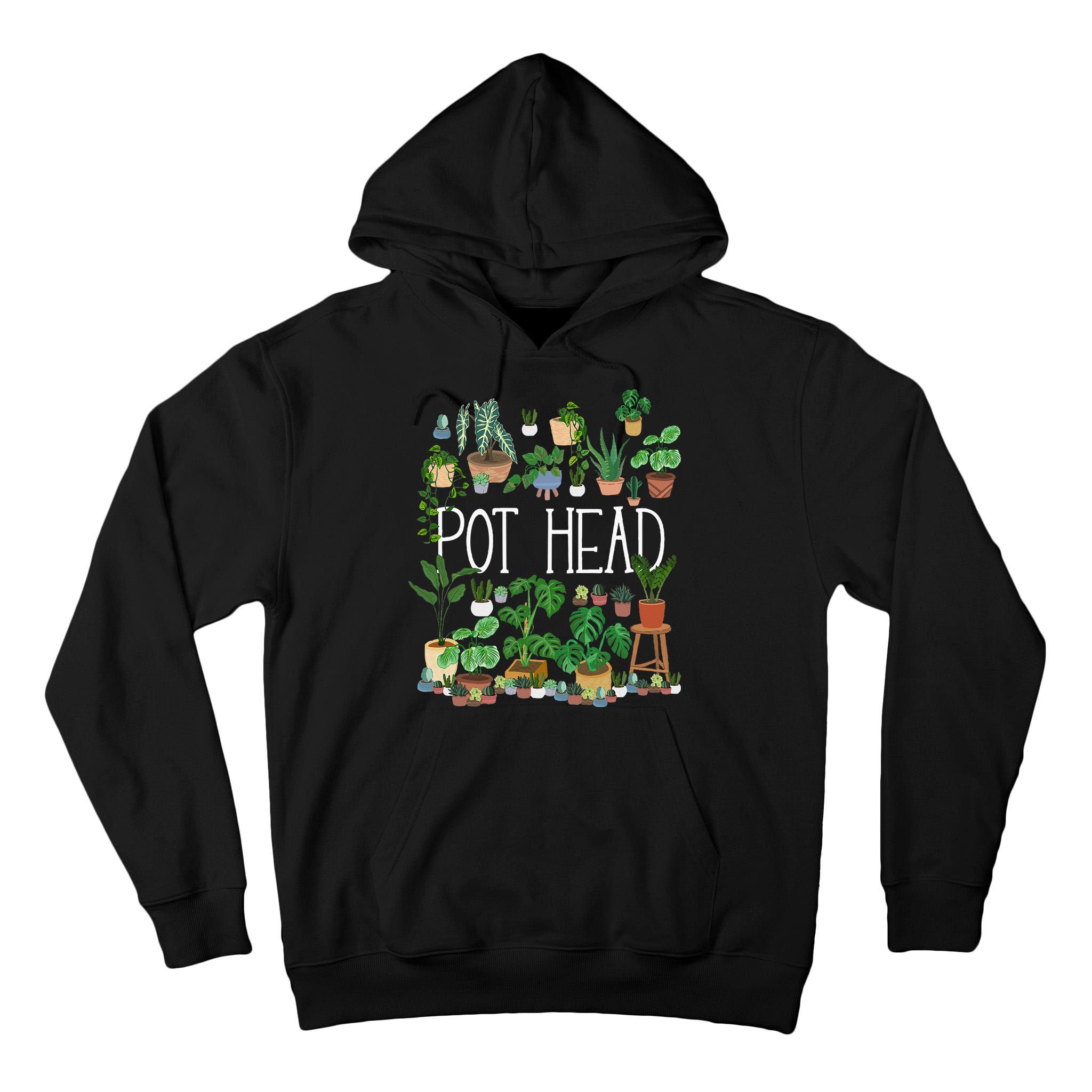 Gardening Potted Plant Lover Pot Head Gardener Garden Tall Hoodie