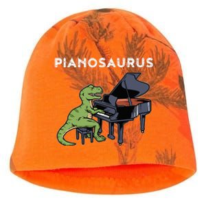 Grand Piano Pianist Gift Dinosaur Music Piano Kati - Camo Knit Beanie