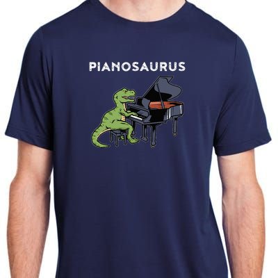 Grand Piano Pianist Gift Dinosaur Music Piano Adult ChromaSoft Performance T-Shirt