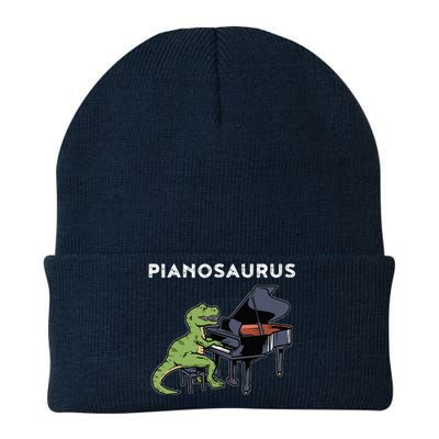 Grand Piano Pianist Gift Dinosaur Music Piano Knit Cap Winter Beanie