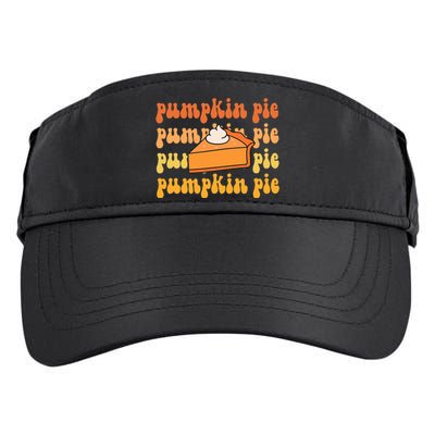 Groovy Pumpkin Pie Retro Thanksgiving Adult Drive Performance Visor