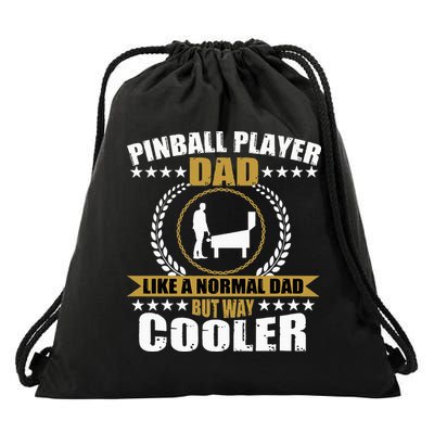 Great Pinball Player Dad Game Pinball Drawstring Bag