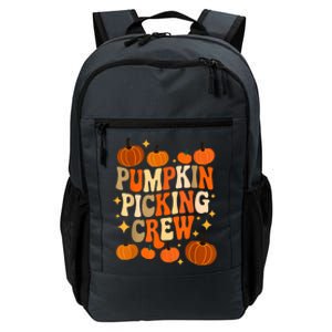 Groovy Pumpkin Picking Crew Matching Family Autumn Daily Commute Backpack