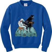 Grand Piano Pianist Gift Astronaut Music Piano Kids Sweatshirt