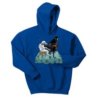 Grand Piano Pianist Gift Astronaut Music Piano Kids Hoodie