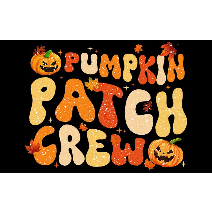 Groovy Pumpkin Patch Crew Pumpkin Patch Crew Fall Halloween Bumper Sticker