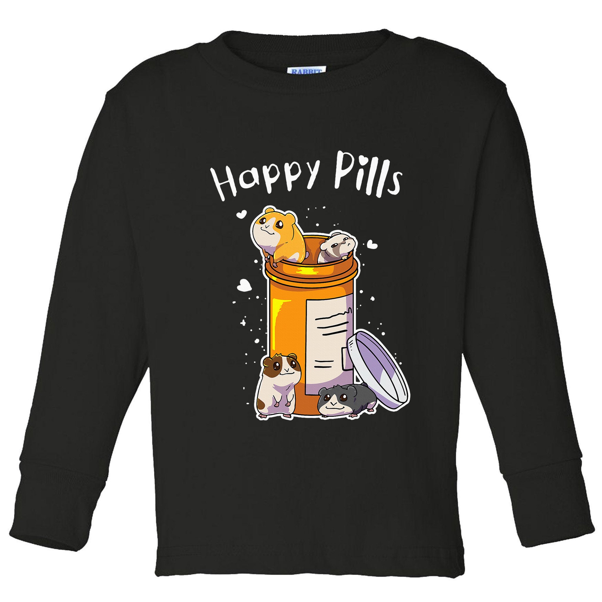 Guinea Pigs Pills Anime Cute Gift Toddler Long Sleeve Shirt