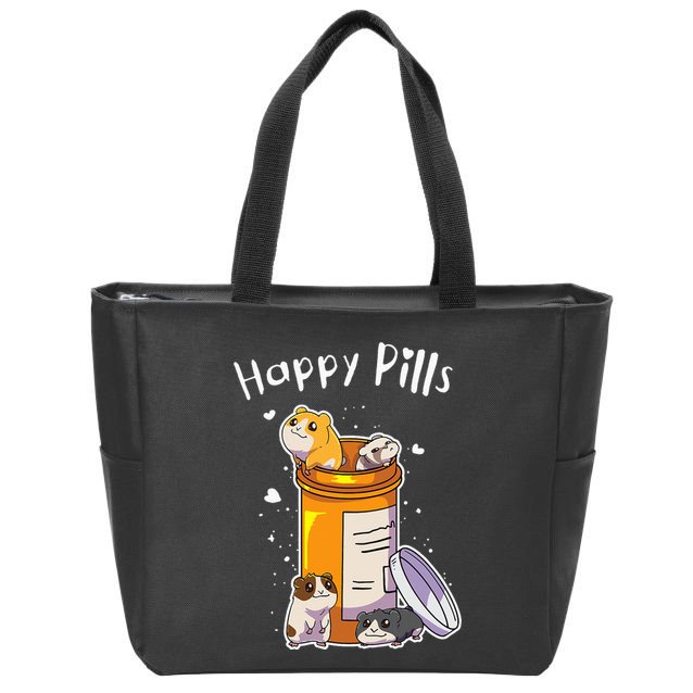 Guinea Pigs Pills Anime Cute Gift Zip Tote Bag