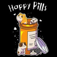 Guinea Pigs Pills Anime Cute Gift Zip Tote Bag