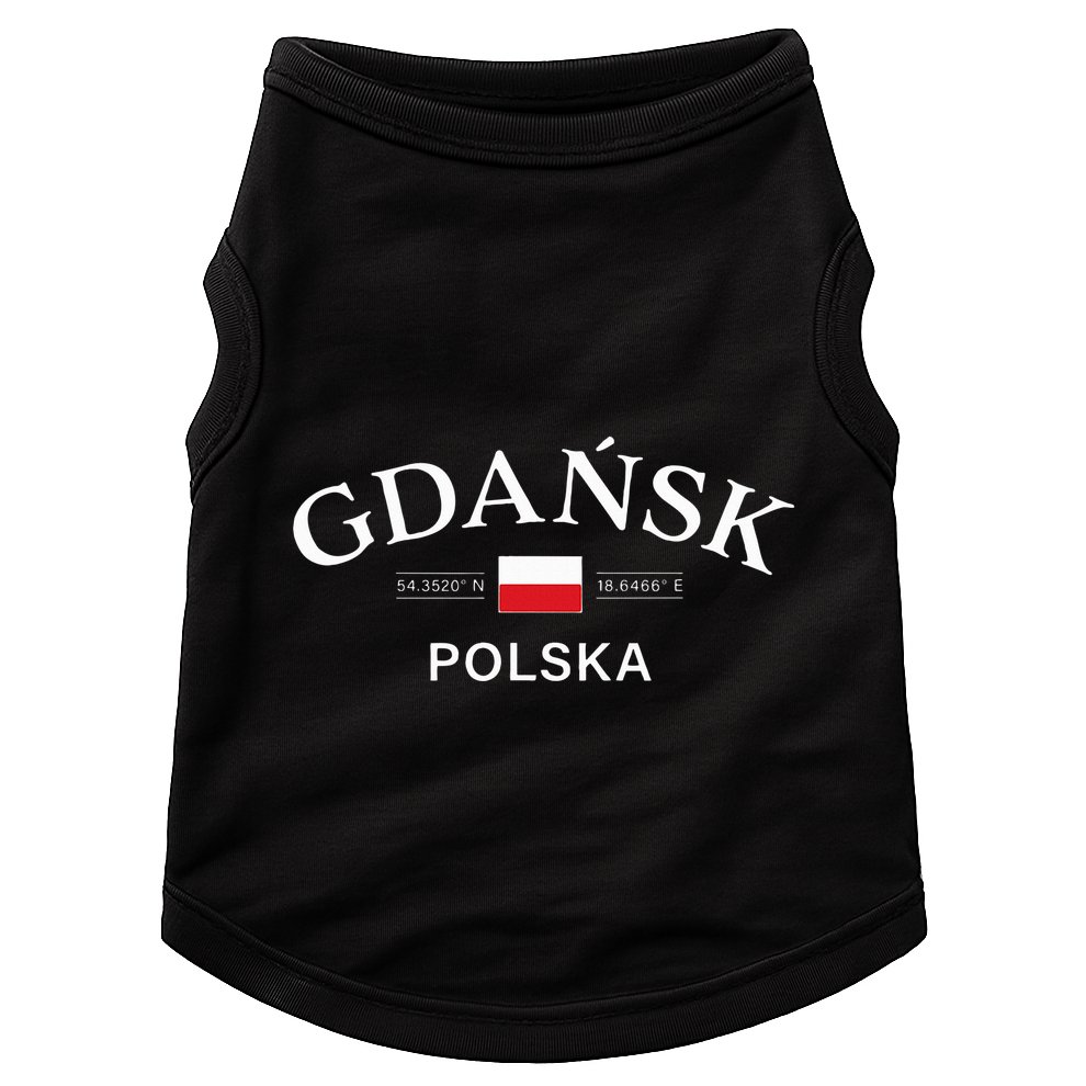 Gdansk Polska Polish Coordinates Doggie Tank