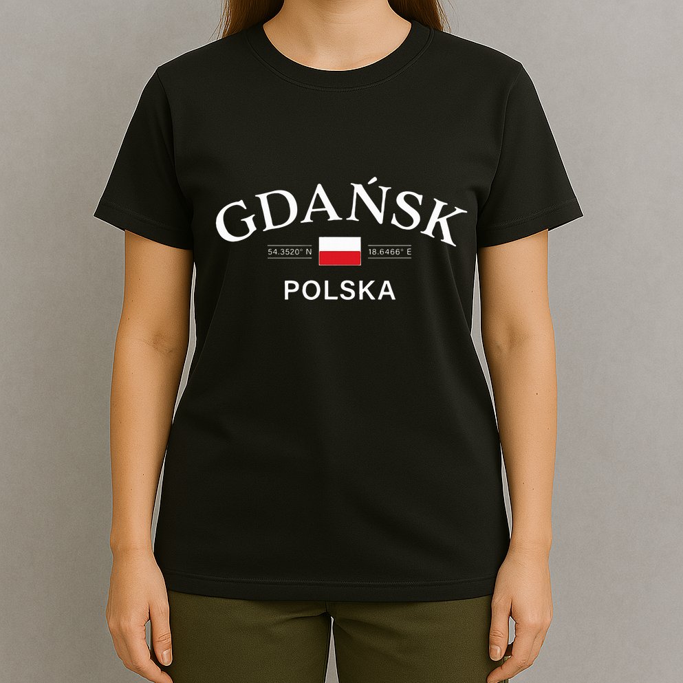 Gdansk Polska Polish Coordinates T-Shirt