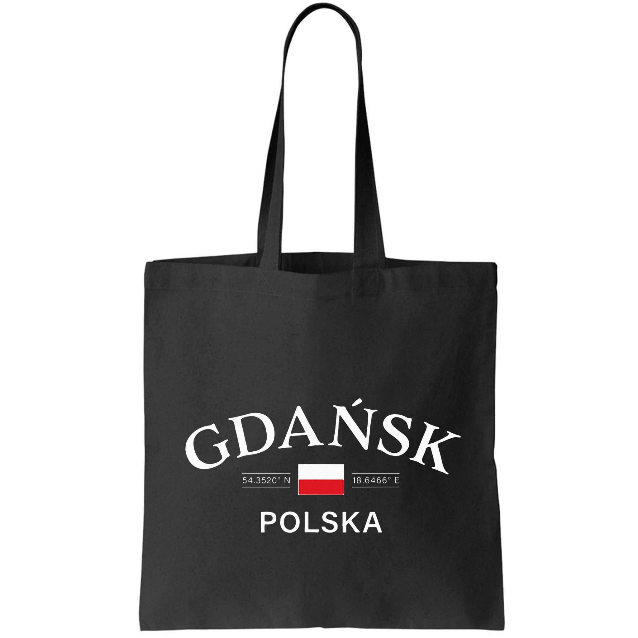Gdansk Polska Polish Coordinates Bag