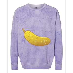 Golden Pickle Pickleball Award Colorblast Crewneck Sweatshirt