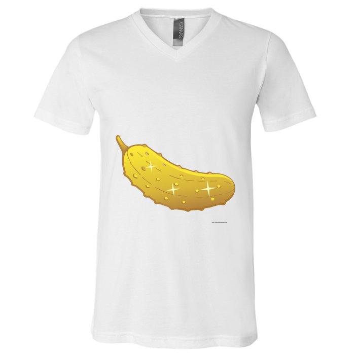 Golden Pickle Pickleball Award V-Neck T-Shirt