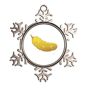 Golden Pickle Pickleball Award Metallic Star Ornament