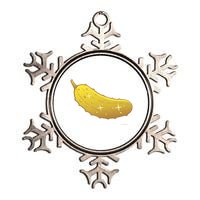 Golden Pickle Pickleball Award Metallic Star Ornament