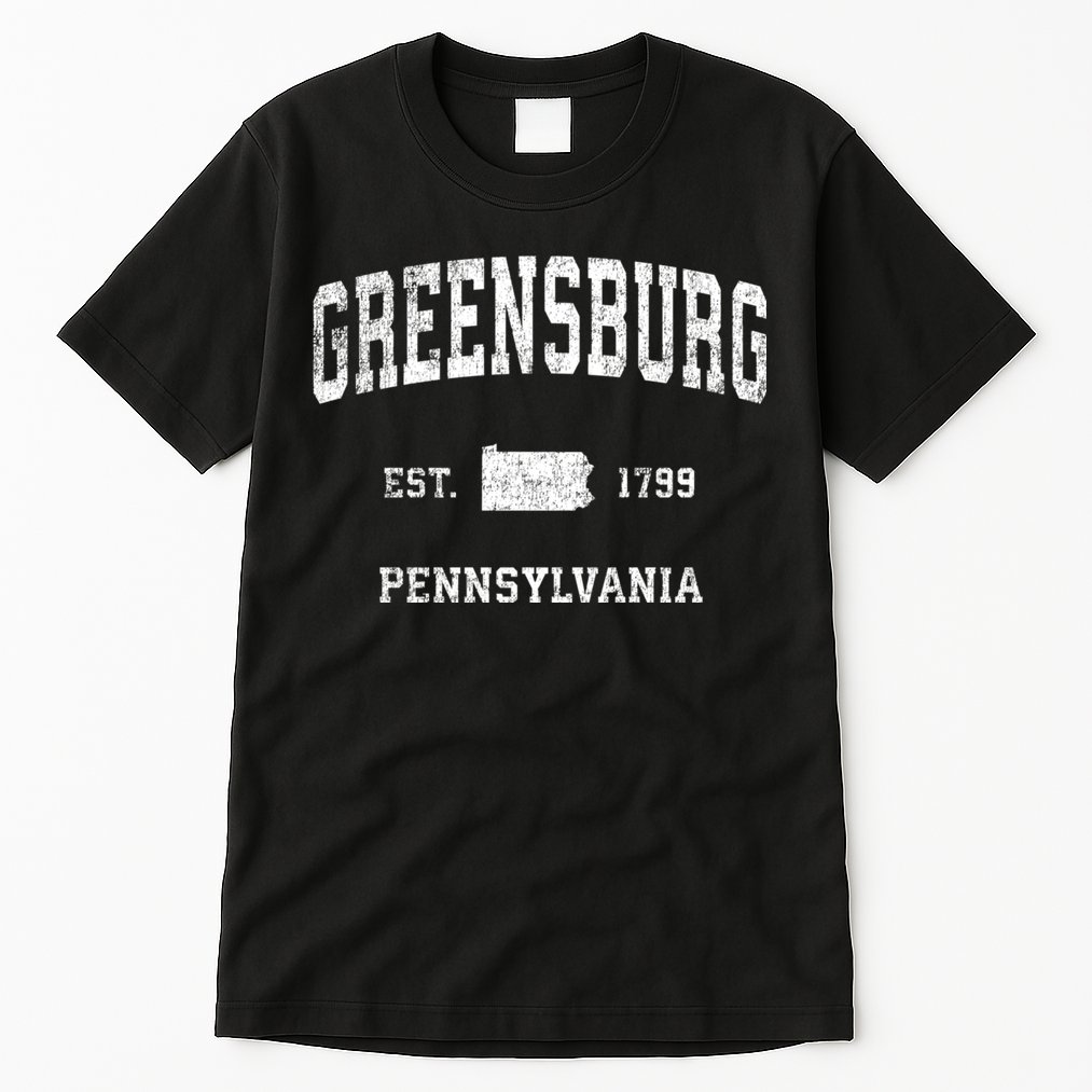 Greensburg Pennsylvania Pa Vintage Sports Tall T-Shirt