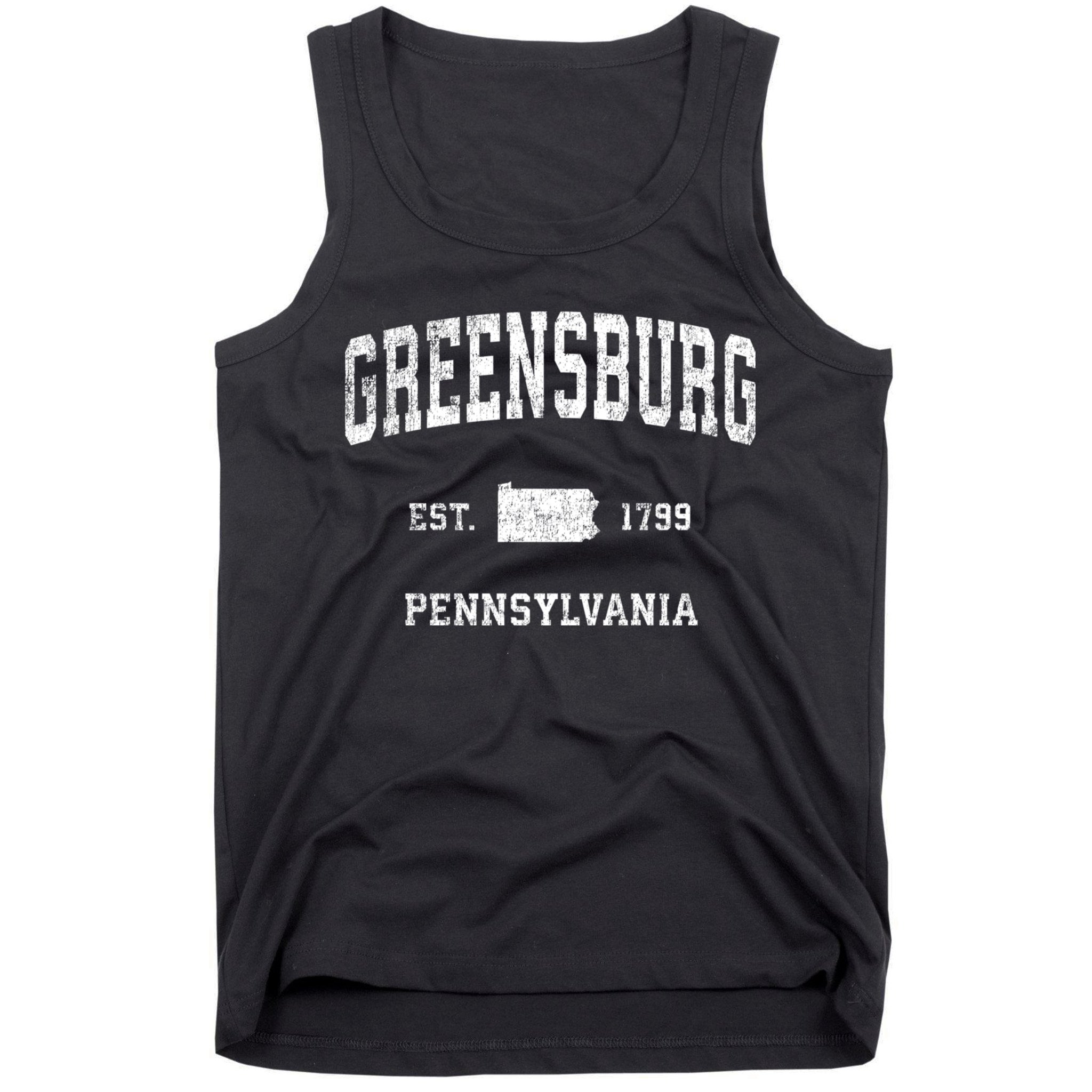 Greensburg Pennsylvania Pa Vintage Sports Tank Top