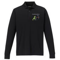 Grand Piano Pianist Gift Dinosaur Music Piano Performance Long Sleeve Polo