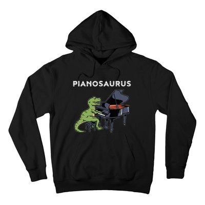 Grand Piano Pianist Gift Dinosaur Music Piano Hoodie