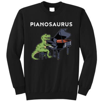 Grand Piano Pianist Gift Dinosaur Music Piano Sweatshirt