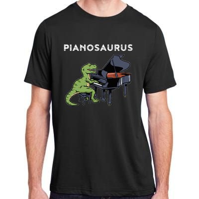 Grand Piano Pianist Gift Dinosaur Music Piano Adult ChromaSoft Performance T-Shirt