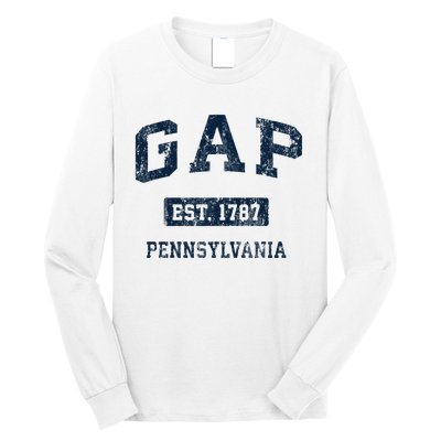 Gap Pennsylvania PA Vintage Athletic Sports Design Long Sleeve Shirt