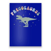 Groovy Pregosaurus Pregnancy Announcet Expecting Mom Gift Poster