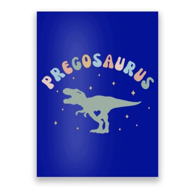 Groovy Pregosaurus Pregnancy Announcet Expecting Mom Gift Poster