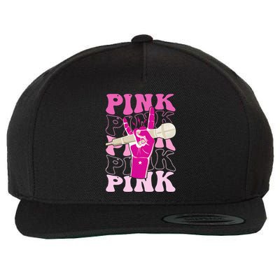 Groovy P.I.N.K Personalized Name P.I.N.K Wool Snapback Cap