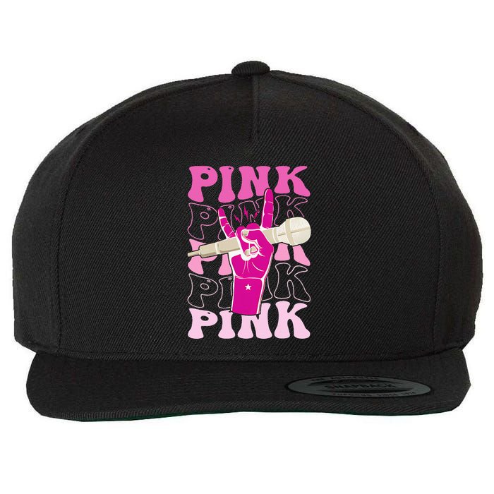 Groovy P.I.N.K Personalized Name P.I.N.K Wool Snapback Cap