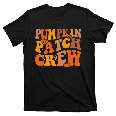 Groovy Pumpkin Patch Crew Squad Thanksgiving Fall Autumn T-Shirt