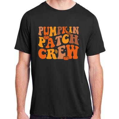 Groovy Pumpkin Patch Crew Squad Thanksgiving Fall Autumn Adult ChromaSoft Performance T-Shirt