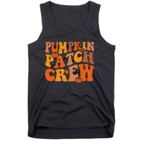 Groovy Pumpkin Patch Crew Squad Thanksgiving Fall Autumn Tank Top