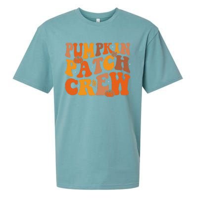 Groovy Pumpkin Patch Crew Squad Thanksgiving Fall Autumn Sueded Cloud Jersey T-Shirt