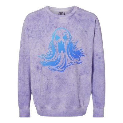 Ghost Poltergeist Paranormal Spooky Halloween Gift Colorblast Crewneck Sweatshirt