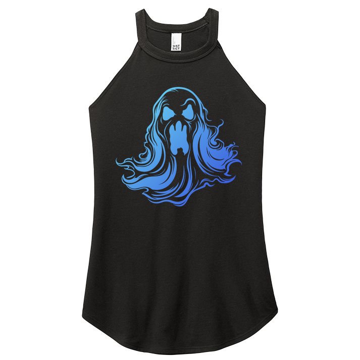 Ghost Poltergeist Paranormal Spooky Halloween Gift Women's Perfect Tri Rocker Tank