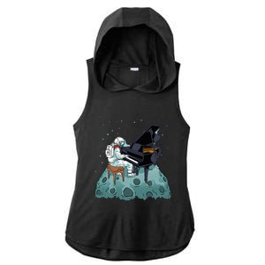 Grand Piano Pianist Gift Astronaut Music Piano Ladies PosiCharge Tri-Blend Wicking Draft Hoodie Tank