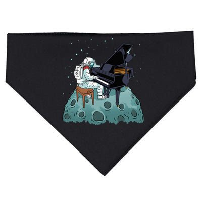 Grand Piano Pianist Gift Astronaut Music Piano USA-Made Doggie Bandana