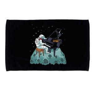 Grand Piano Pianist Gift Astronaut Music Piano Microfiber Hand Towel