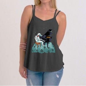 Grand Piano Pianist Gift Astronaut Music Piano Women's Strappy Tank