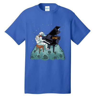 Grand Piano Pianist Gift Astronaut Music Piano Tall T-Shirt