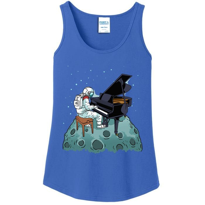 Grand Piano Pianist Gift Astronaut Music Piano Ladies Essential Tank