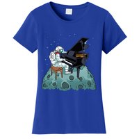 Grand Piano Pianist Gift Astronaut Music Piano Women's T-Shirt