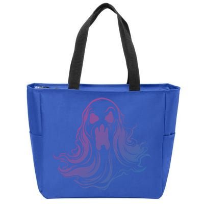 Ghost Poltergeist Paranormal Spooky Halloween Gift Zip Tote Bag